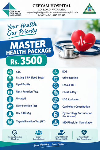 MASTER HEALTH PACKAGE – Rs.3500